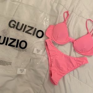 DANIELLE GUIZIO Bright Pink Bikini